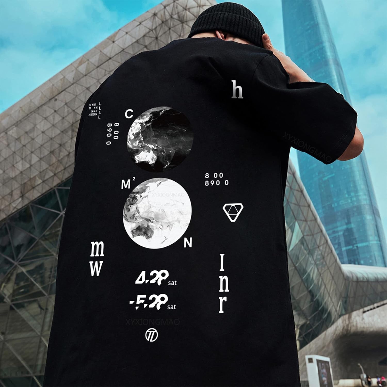 Casual Sports Short-Sleeved T-Shirt Loose Cotton Japanese Streetwear Hip Hop Unisex Graphic Tees Shirts for Men
