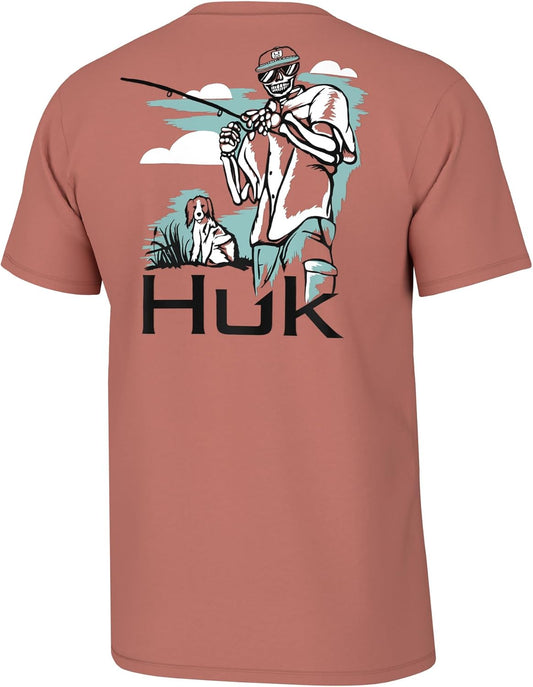 Men'S Fishing Graphic Tee, Performance Short Sleeve, Quick-Dry