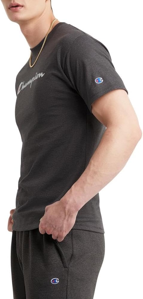 Men'S T-Shirt, Cotton Midweight Men'S Crewneck Tee,T-Shirt for Men, Graphic Script