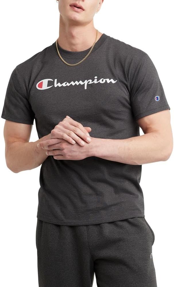 Men'S T-Shirt, Cotton Midweight Men'S Crewneck Tee,T-Shirt for Men, Graphic Script