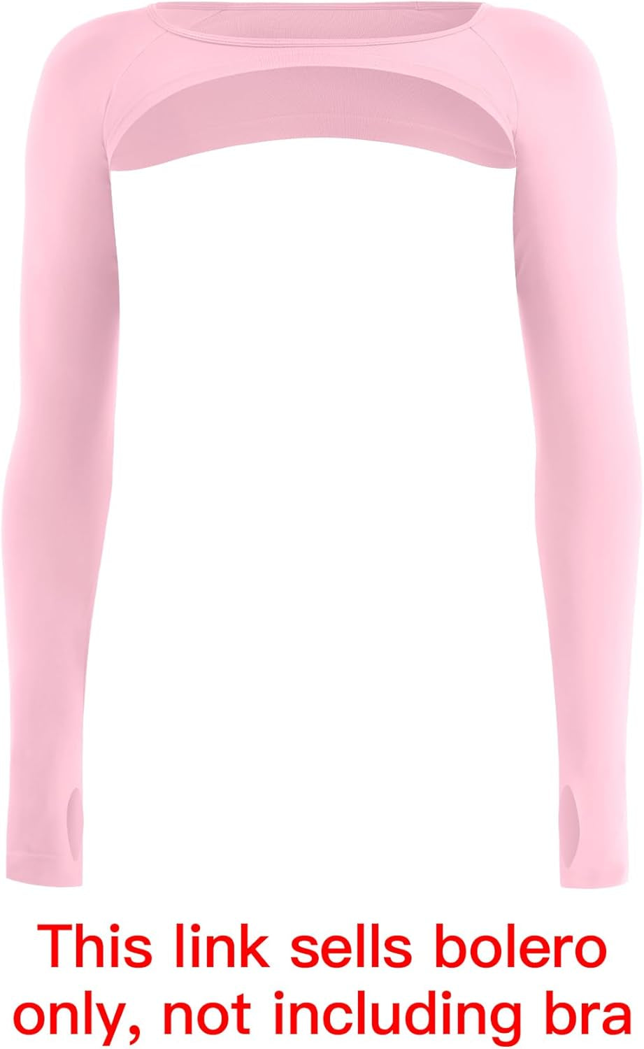Seamless Long Sleeve Shrug for Women Gym Crop Top Workout Cropped Sports Bolero