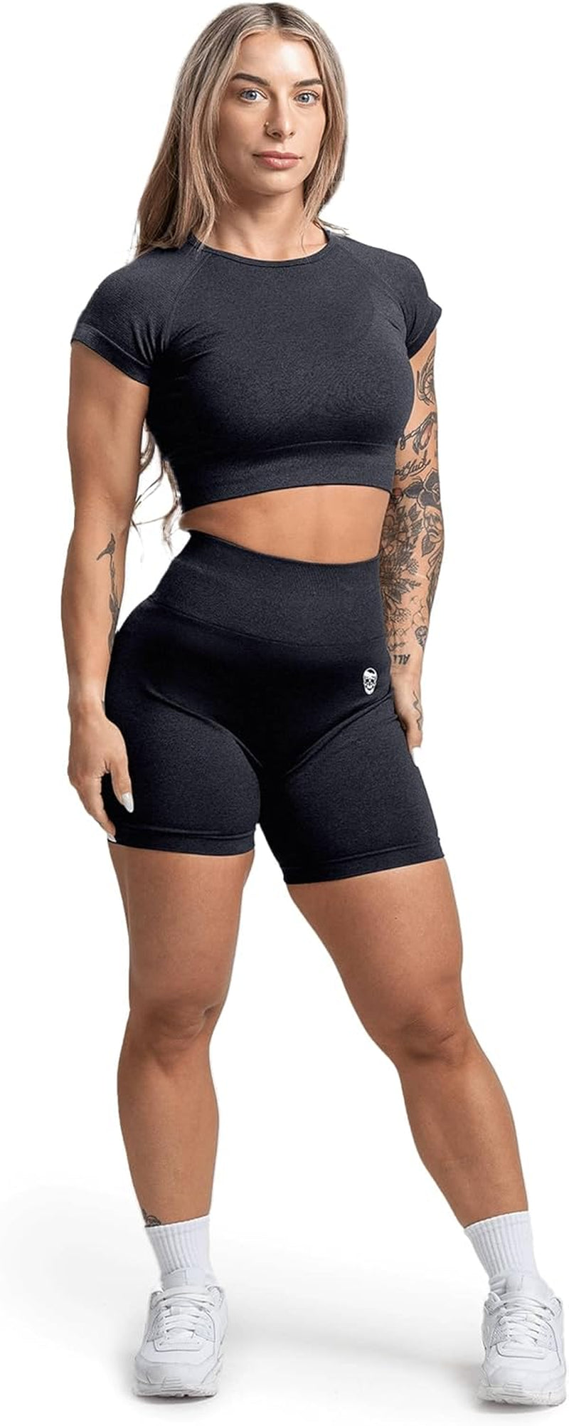 Women'S Cropped Workout Tee – Short Sleeve Athletic Crop Top for Gym, Yoga, Running & Fitness Training