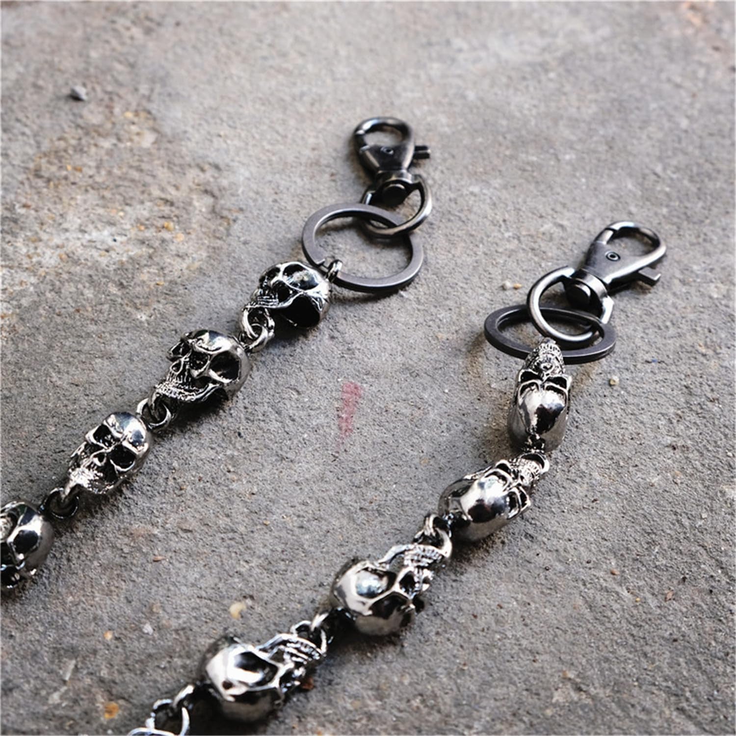 Wallet Chain for Men - Pants, Jean, Belt, Biker, Skull Chains - Halloween Costumes, Punk Heavy Goth Accessories