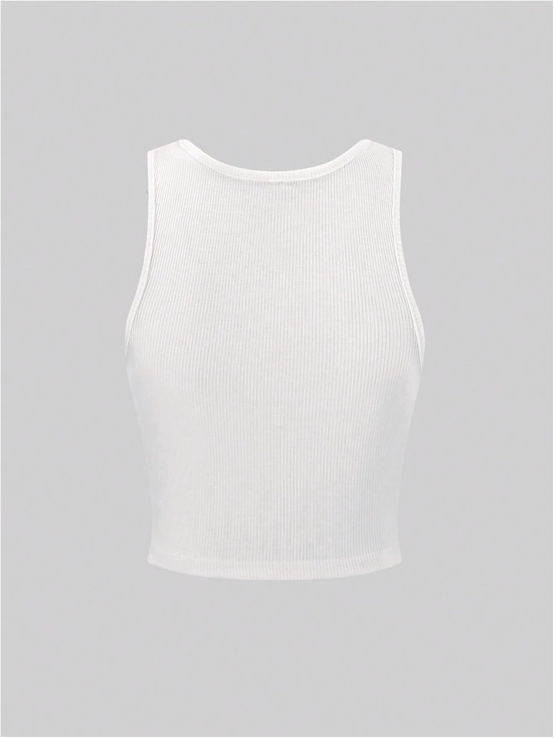 Women'S Cherry Print Cropped Tank Top Scoop Neck Sleeveless Slim Fit Summer Tops