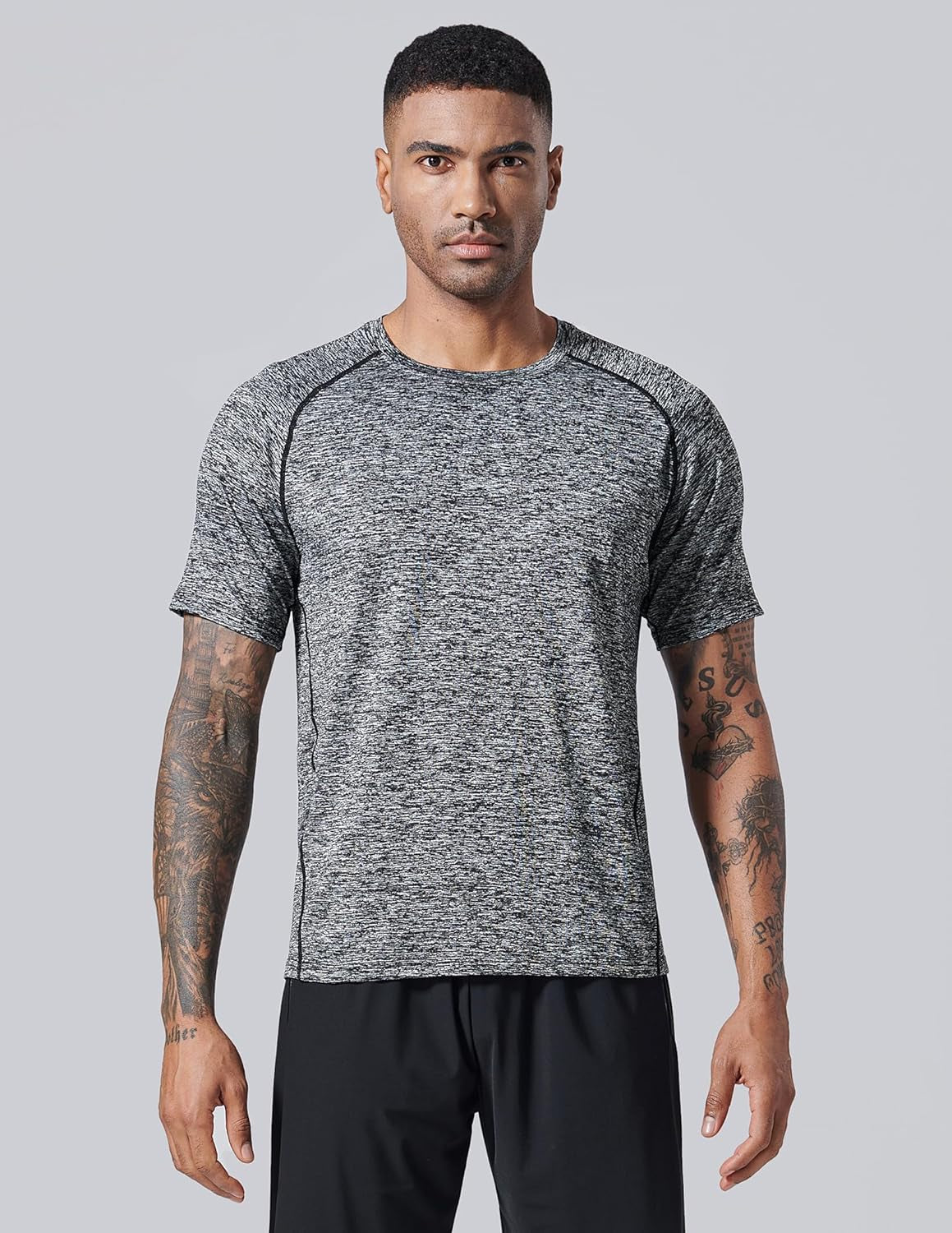 5 Pack Men’S Active Quick Dry Crew Neck T Shirts | Athletic Running Gym Workout Short Sleeve Tee Tops Bulk