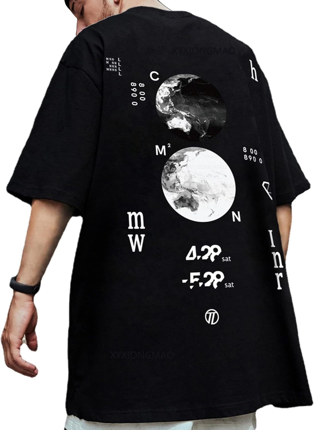 Casual Sports Short-Sleeved T-Shirt Loose Cotton Japanese Streetwear Hip Hop Unisex Graphic Tees Shirts for Men